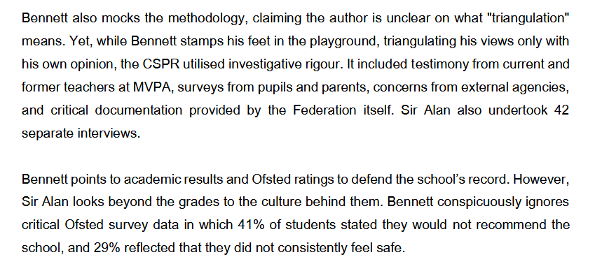 The response is by Jim Gamble, commissioner at CHSCP.
He uses his letter to critique Bennett's extraordinary outburst, dismissing him as "stamping his feet in the playground".
It include specific reference to various facts &amp; data which TB has ignored.
⬇️
chscp.org.uk/wp-content/upl…