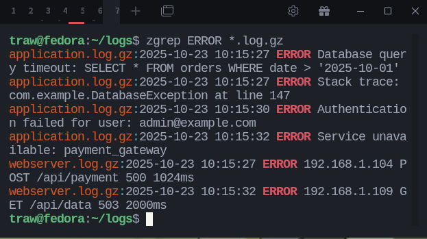 Quick Linux tip:

Got log files compressed as .gz? You don’t need to extract them to read or search through the content.

Use the 'z' tools directly:

• zcat - view the file
• zless - scroll through it
• zgrep - search inside it
• zegrep - search with extended regex 
•