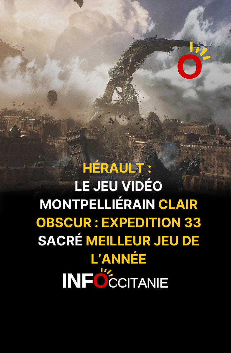 Le jeu vidéo Clair Obscur : Expedition 33 sacré meilleur jeu de l’année ➡️ infoccitanie.fr/herault-le-jeu…