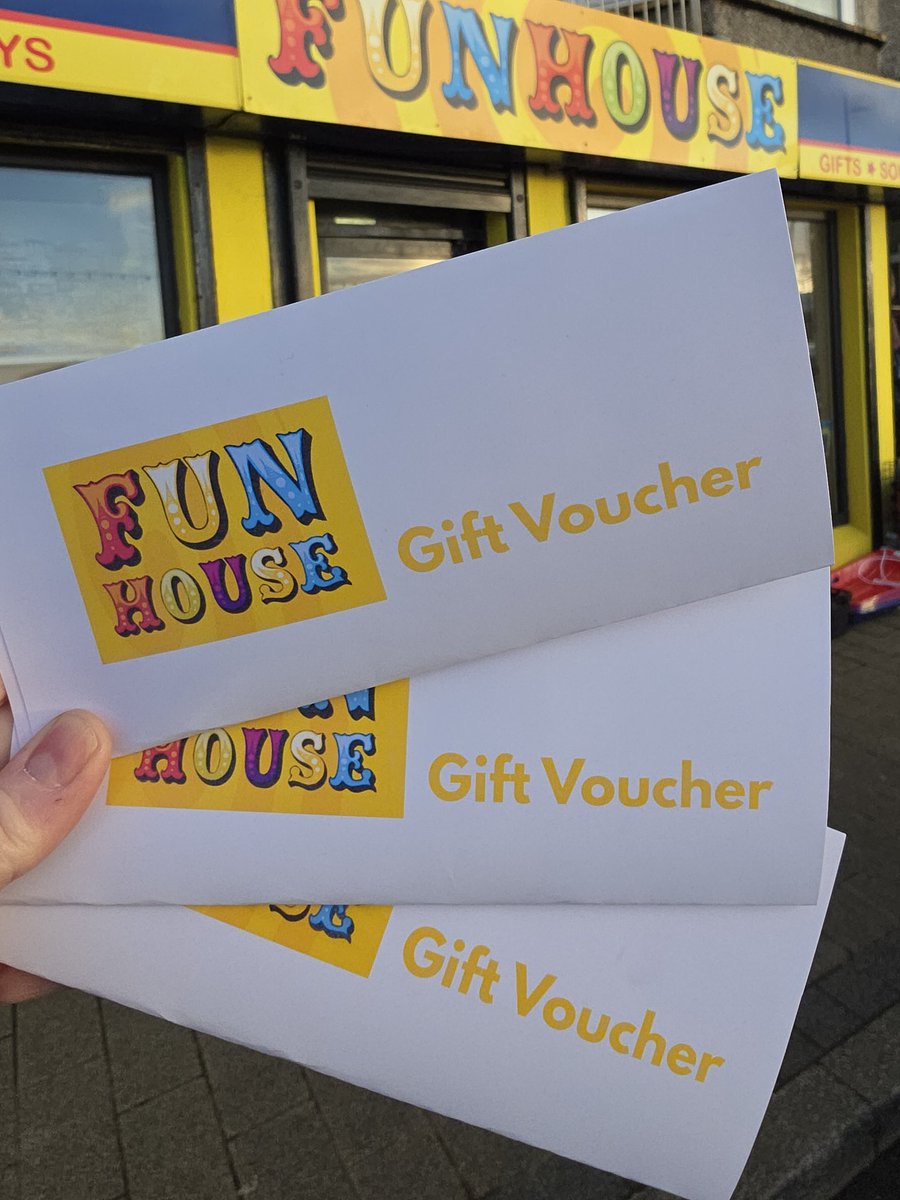 FunhouseShop's tweet image. Did you know we have Gift Vouchers!
Vouchers can be purchased for any amount, are valid for 12 months and don't have to be used in one go - we'll issue a new voucher for any unspent value!