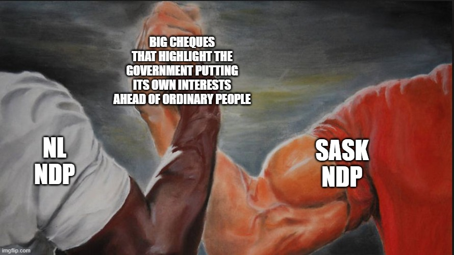 The NL NDP tweet media