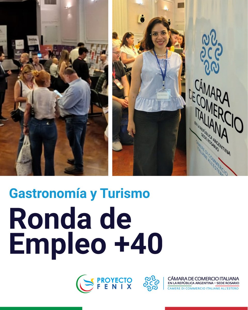 Participamos junto a Proyecto Fénix en la Ronda de Empleo Gastronomía y Turismo +40, invitados por el Ministerio de Trabajo de Santa Fe. Un espacio clave para acompañar a quienes buscan nuevas oportunidades laborales y fortalecer el vínculo entre talento y empresas del sector.