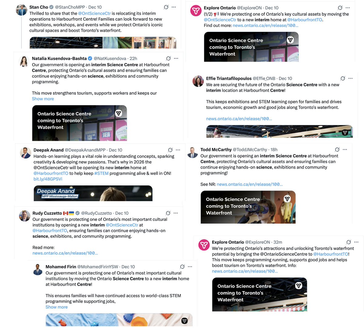 DrKateTO's tweet photo. The most work-shy Ontario government of the last 18 years is spending their last week at work (and Ontario taxpayer $$$) desperately trying to convince us that a sad tiny space - only 15% of the size of the original building- could ever replace the Ontario Science Centre. https://t.co/BwFkhbzj2g