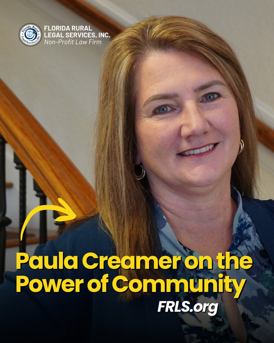 Frls_Inc's tweet image. Resource Development Director Paula Creamer reminds us that true community involvement goes beyond participation—it’s about partnership.

Make a difference today. Consider a year-end donation to FRLS:
frls.org/donate

#FRLS #CommunityImpact #NonProfit #Florida #FLLawyer