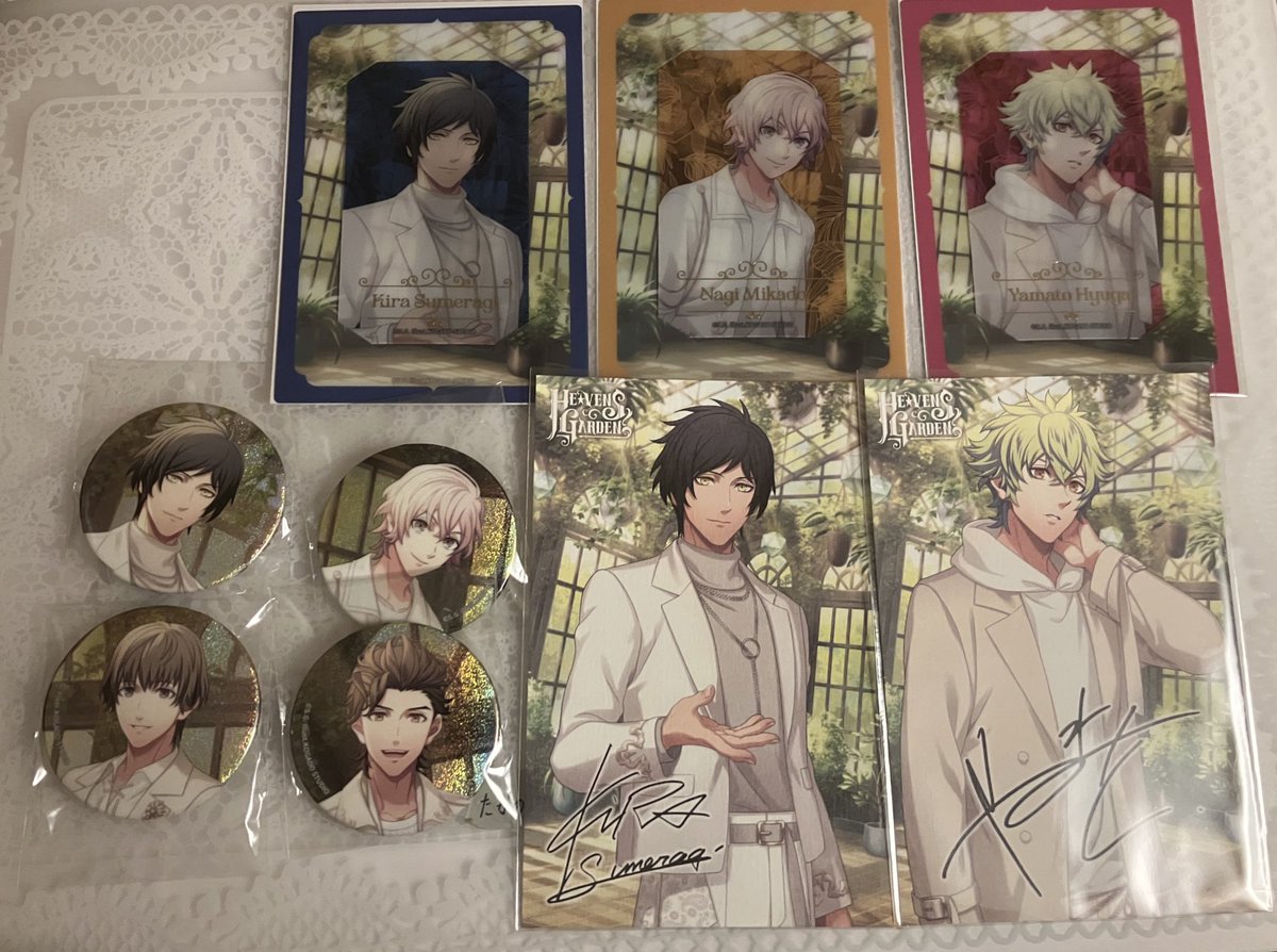 交換】うたプリ HE☆VENS GARDEN ヘヴ庭 譲 ①缶バッジ:綺羅 ナギ 瑛二