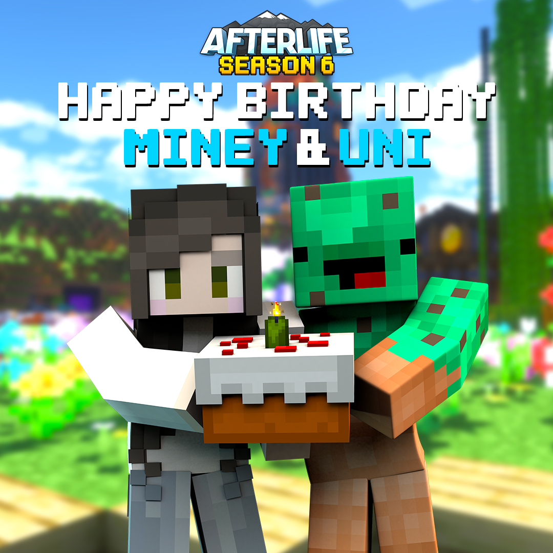 What's better than one birthday? Two! 🥳 It’s a double celebration for two of our own: Miney and Uni! Hope you both have an awesome day with friends and plenty of cake. 🍰
#Minecraft #MinecraftSMP #HappyBirthday