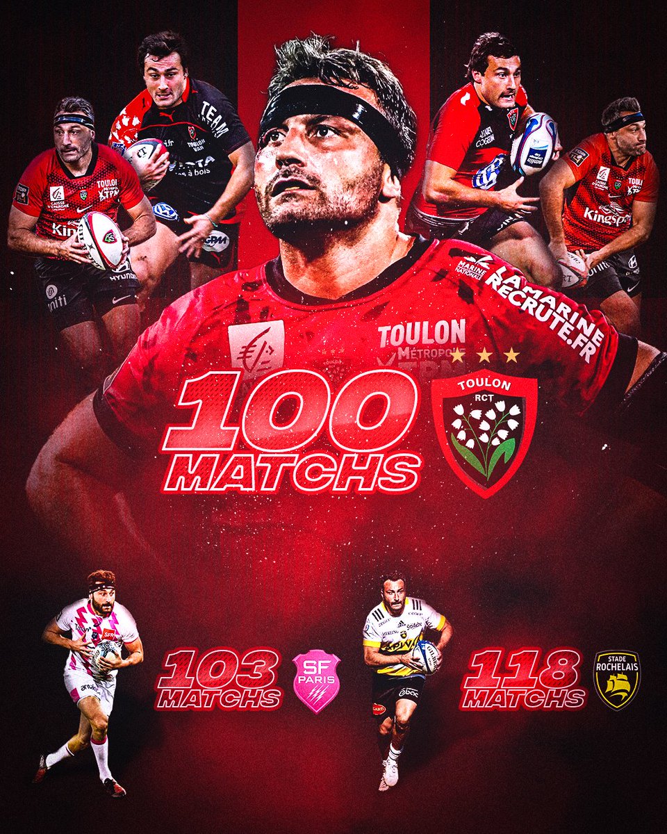 𝗗𝗔𝗡𝗦 𝗟'𝗛𝗜𝗦𝗧𝗢𝗜𝗥𝗘 😍

Aujourd'hui, Jérémy Sinzelle va rentrer dans l'histoire du rugby mondial. Il deviendra le premier joueur a être centurion dans trois clubs différents 🤯

Une performance jamais réalisée auparavant 🤩

<a href="/SFParisRugby/">Stade Français Paris</a> <a href="/staderochelais/">Stade Rochelais</a> 🫡