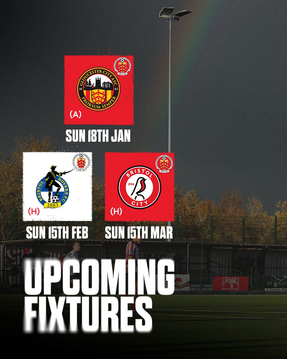 Our 2026 <a href="/GlosFA/">Gloucestershire FA ⚽</a> County Cup Group stage fixtures! 🗓️

#CTWFC #FAWNL