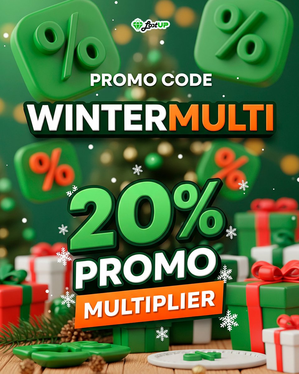 LootUpMe's tweet photo. Redeem WINTERMULTI on Lootup and enjoy a 20% bonus multiplier on all offers and surveys you complete for the next 24 hours!
📅 Available for: 1,500 users
⏳ Valid until: December 19, 2025
#MakeMoneyOnline #earnings #Lootup #rewards #WinterBonus #OnlineIncome #SavingsSeason https://t.co/kVYixWIkMk