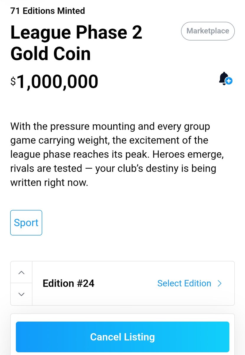 connectwithtola's tweet photo. I got this NFT yesterday and it's currently worth $125.

I have listed it for sale for $1,000,000. 

Wish me best of luck 🌟 https://t.co/qxKvpaEKjM