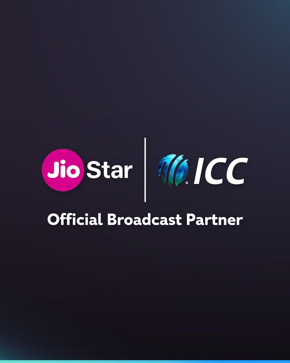 🚨 JIO STAR IS THE NEW MEDIA PARTNER OF ICC!!!