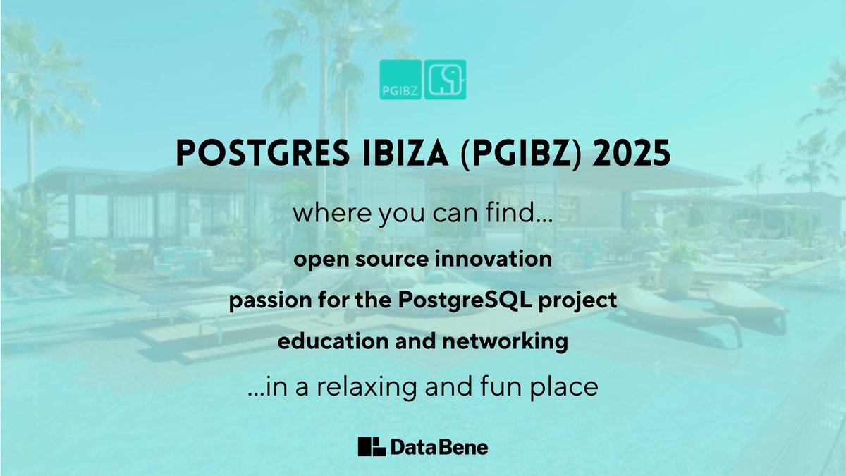 Data Bene just released a blog discussing their experience at #PGIBZ2025 - learn more about how the conference went, here: data-bene.io/en/blog/postgr…