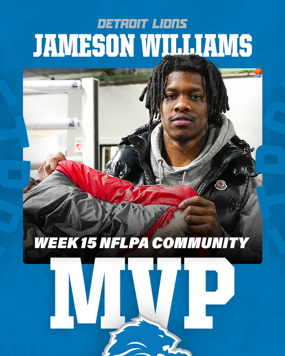 Shoutout to @bigsgjamo for winning the @NFLPA's Week 15 Community MVP!
1 RT = 1 #ProBowlVote