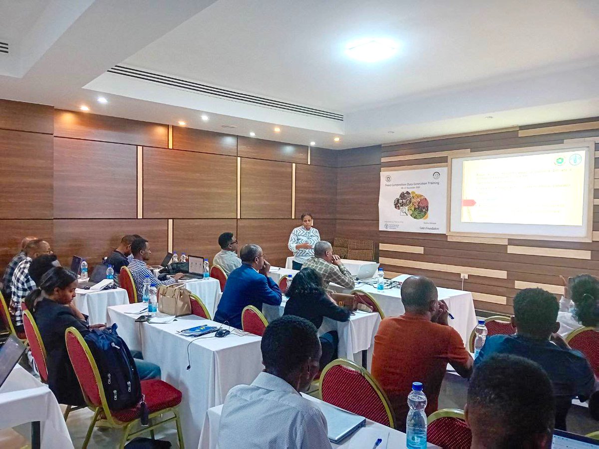 FAOEthiopia's tweet photo. Today, researchers, academia & lab professionals completed a Food Composition Data Generation Training, organized by @FAO & @EPHIEthiopia. They refreshed core knowledge & explored the latest updates to Ethiopia’s Food Composition Table & web-based database.
#FoodData
#Nutrition https://t.co/gx81F8XQus