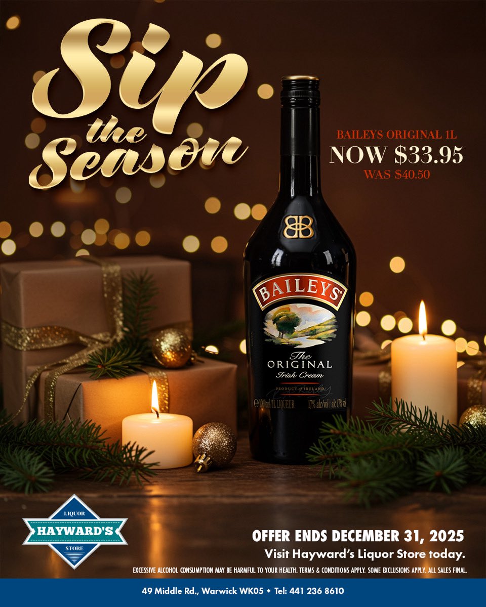 SIP THE SEASON #Baileys #HaywardsLiquorStore #EnjoyResponsibly