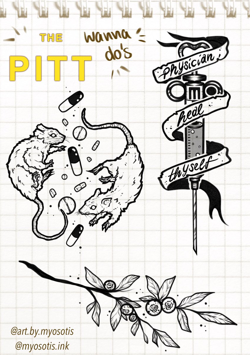 come my pittlings…. Let me tattoo you…. (NRW, Germany or buy-able for your own tattoo artist) 
#thepitt #thepittfanart