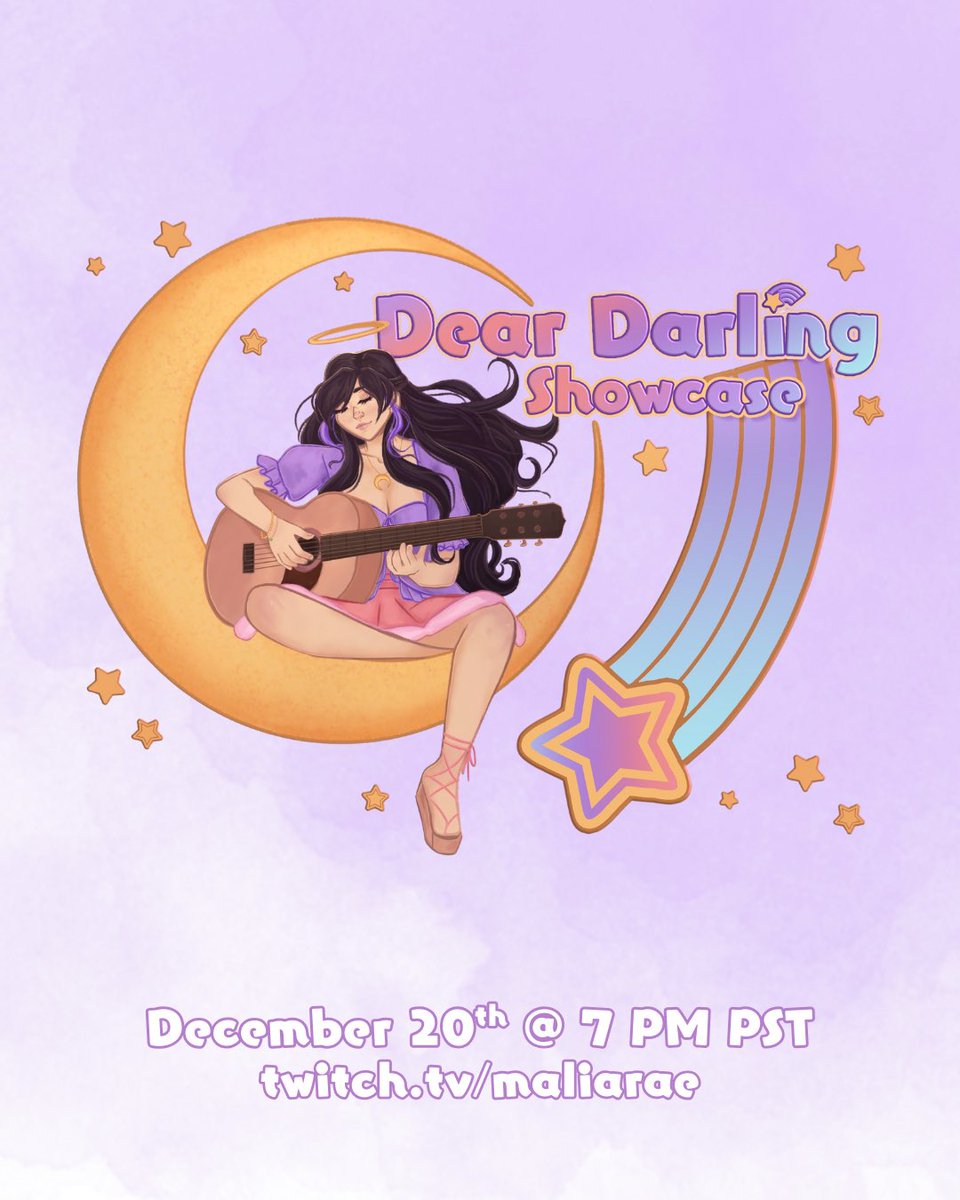 maliaraecafe's tweet image. DEAR DARLING SHOWCASE 🌟

Surprise!! Here is the official line up for the Dear Darling Showcase ♫

Join us on Dec. 20th @ 7pm PST for a a cozy evening full of beautiful music and to celebrate the life of our dear Darleeng. 🩵

More info below ⤵️