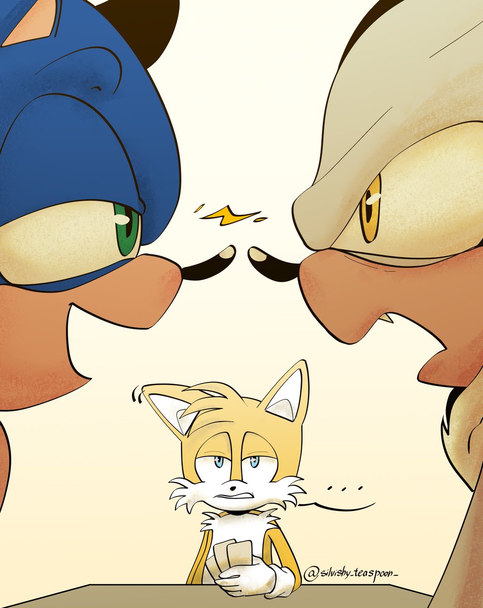 silvishy_tea_'s tweet image. Day 5: Game night #sonilverweek 
A bit rough when both bfs are competitive 
#SonicTheHedgehog #SilverTheHedgehog #art