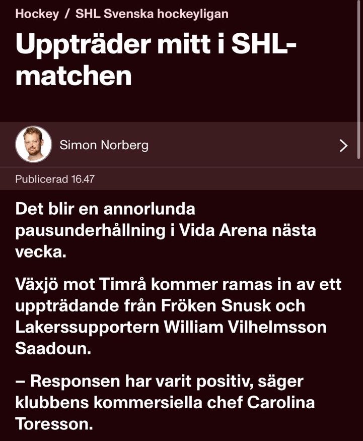 ”Responsen har varit positiv” tvångdegradera Växjö nu.