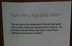 Always love sharing this quote during graduation… it just means more in Tallahassee