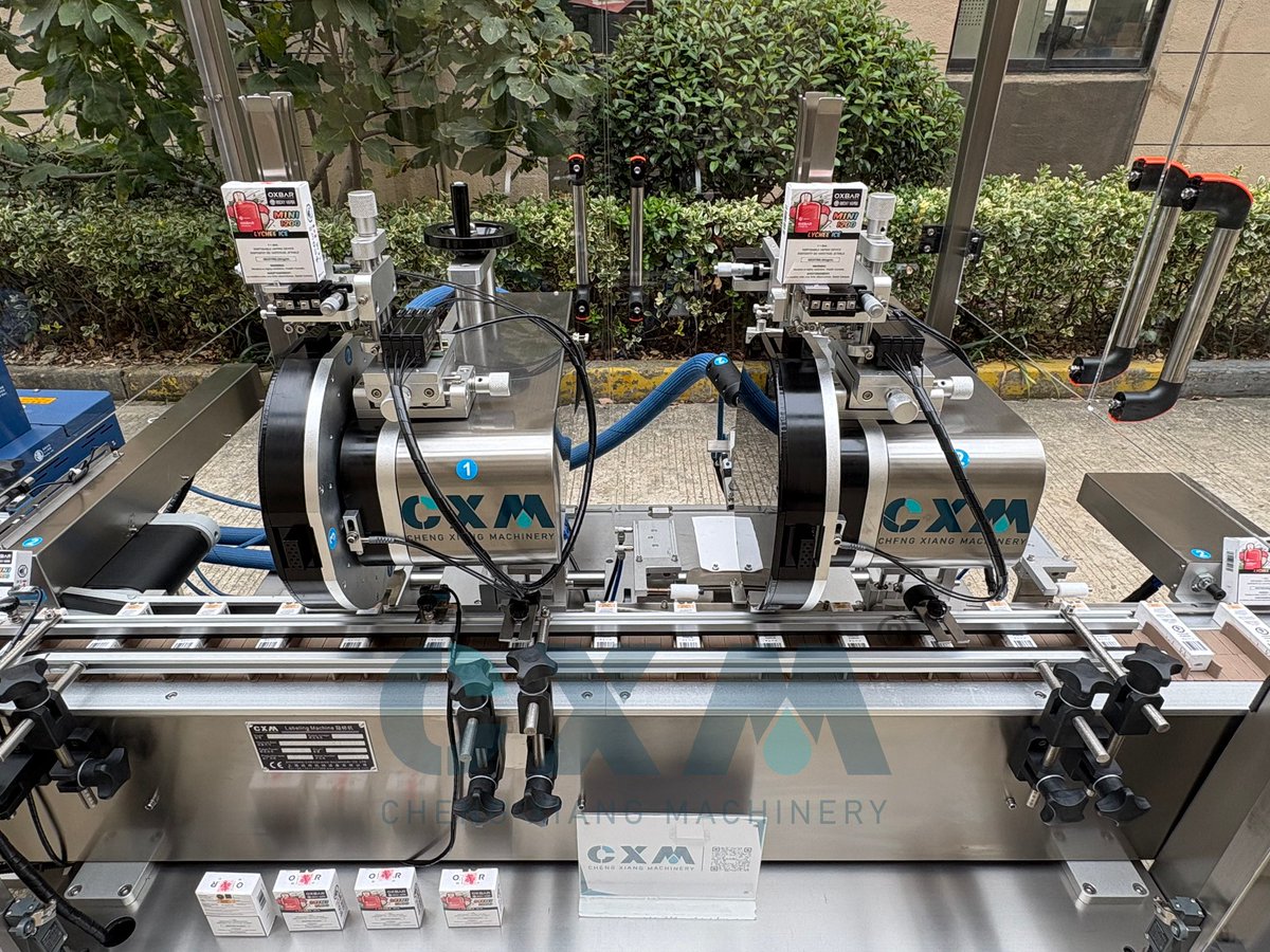 CXM_Cecilia's tweet image. As more EU and North American countries enforce excise tax regulations, duty tax labeling and tax-stamp application have become mandatory for vape products.

▶ Video demo: youtu.be/iaYumSOct_w

#taxstamplabelingmachine #excisetax #labelingmachine #dutystamp #taxstampprocess