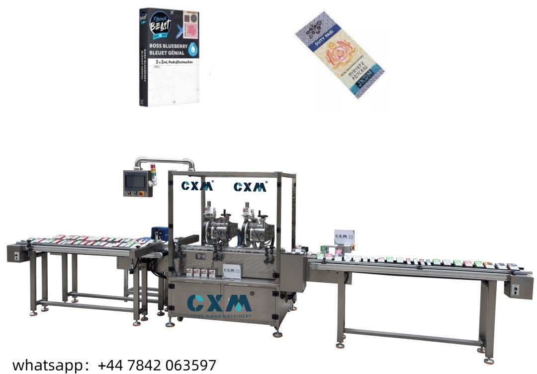 CXM_Cecilia's tweet image. As more EU and North American countries enforce excise tax regulations, duty tax labeling and tax-stamp application have become mandatory for vape products.

▶ Video demo: youtu.be/iaYumSOct_w

#taxstamplabelingmachine #excisetax #labelingmachine #dutystamp #taxstampprocess