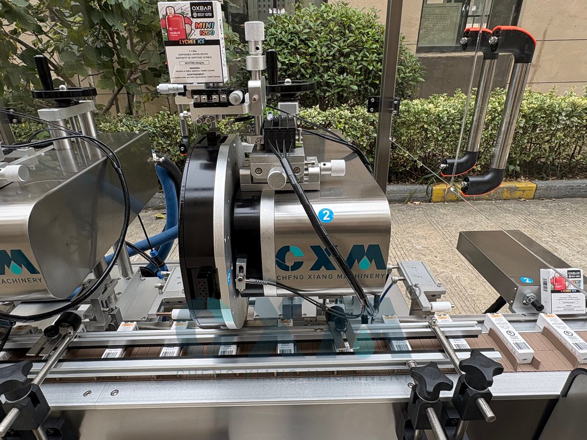 CXM_Cecilia's tweet image. As more EU and North American countries enforce excise tax regulations, duty tax labeling and tax-stamp application have become mandatory for vape products.

▶ Video demo: youtu.be/iaYumSOct_w

#taxstamplabelingmachine #excisetax #labelingmachine #dutystamp #taxstampprocess