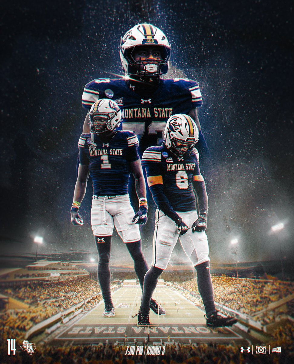 FRIDAY NIGHT LIGHTS

🆚 SFA
📍 Bozeman, MT
🕑 7 PM
📺 ESPN

#BobcatBuilt