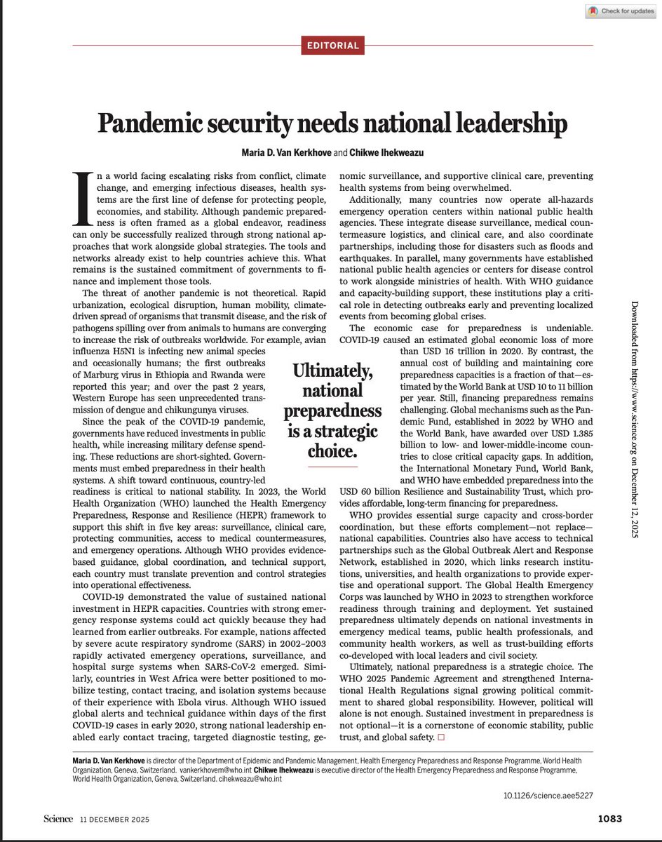 Maria Van Kerkhove tweet media