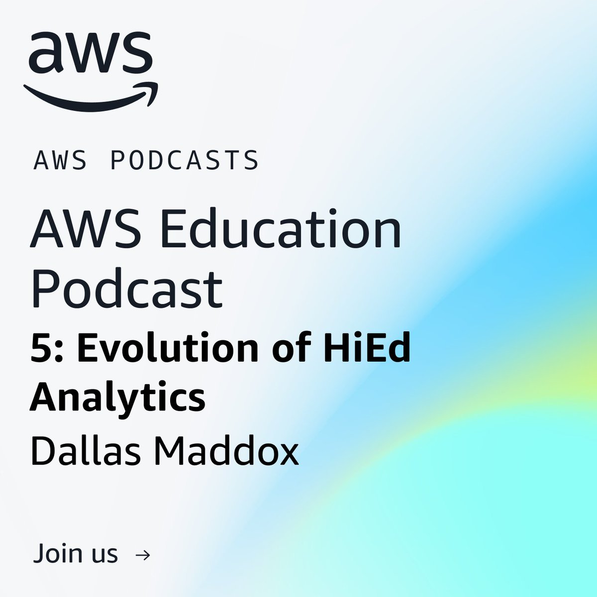 AWS_Edu's tweet image. 🎧 Ready to transform your university's data strategy? Don't want to miss this podcast!

Join us as host Bret Pontillo connects with Dallas Maddox, AWS Higher Ed Data Analytics Strategy Lead, to unpack how universities are turning data challenges into opportunities.

In this…