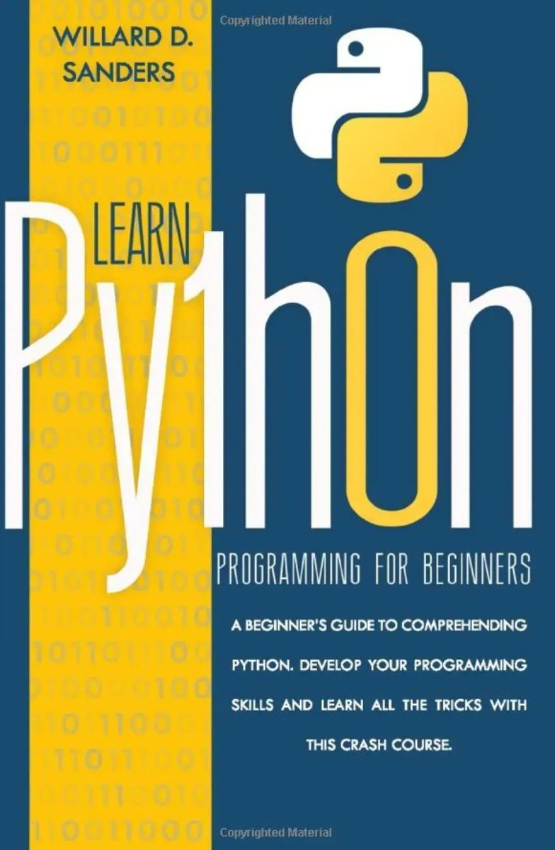 gp_pulipaka's tweet image. Learn #Python #Programming for Data Science! #BigData #Analytics #DataScience #AI #MachineLearning #IoT #IIoT #Python #RStats #TensorFlow #JavaScript #ReactJS #CloudComputing #Serverless #DataScientist #Linux #Books #Programming #Coding #100DaysofCode 
geni.us/PyCrash