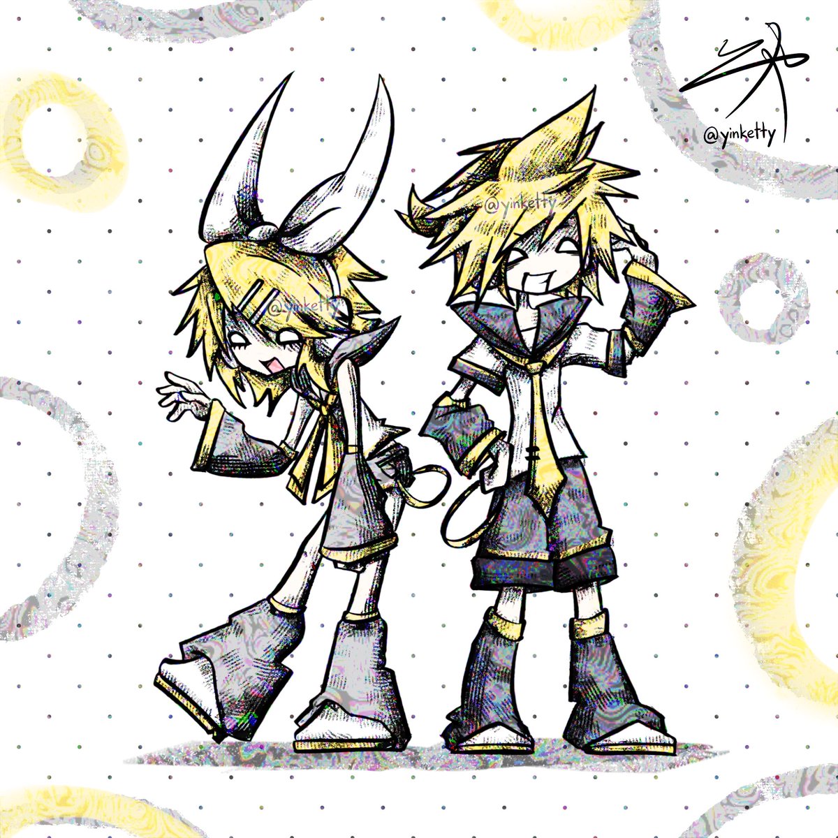 #rin #len #vocaloid #digitalart