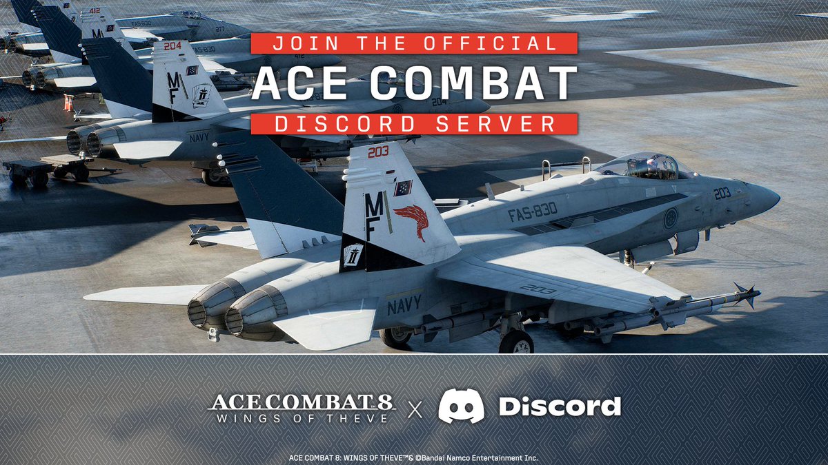 We’re opening the hangar doors. Rise Above, together.
Join the official Ace Combat Discord: bnent.eu/AceCombat-Disc…