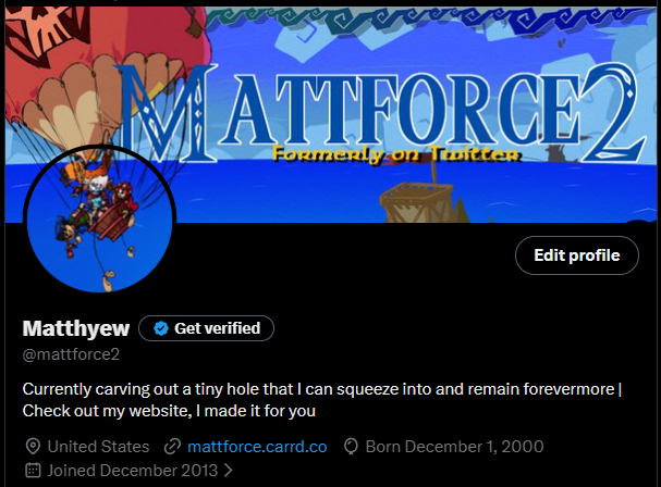 mattforce2's tweet photo. Does the banner line up correctly on your device? https://t.co/DzaQSfEjYA