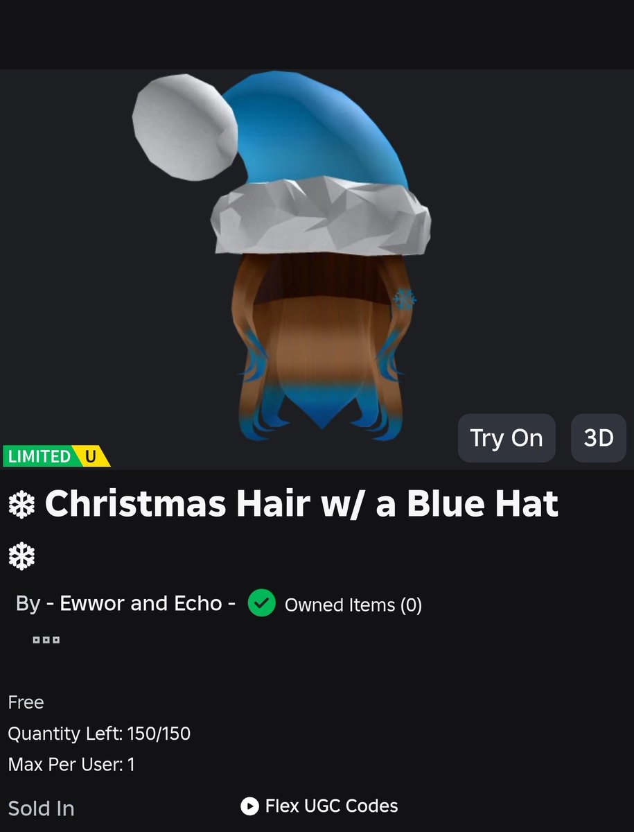 My hair has been released, I plan to distribute it when Roblox stabilizes. Some people redeem an item and the prompt doesn't appear

Unfortunately, some people said my hair is ugly and that it was a waste of robux
That's really sad. I create something special and make a lot of