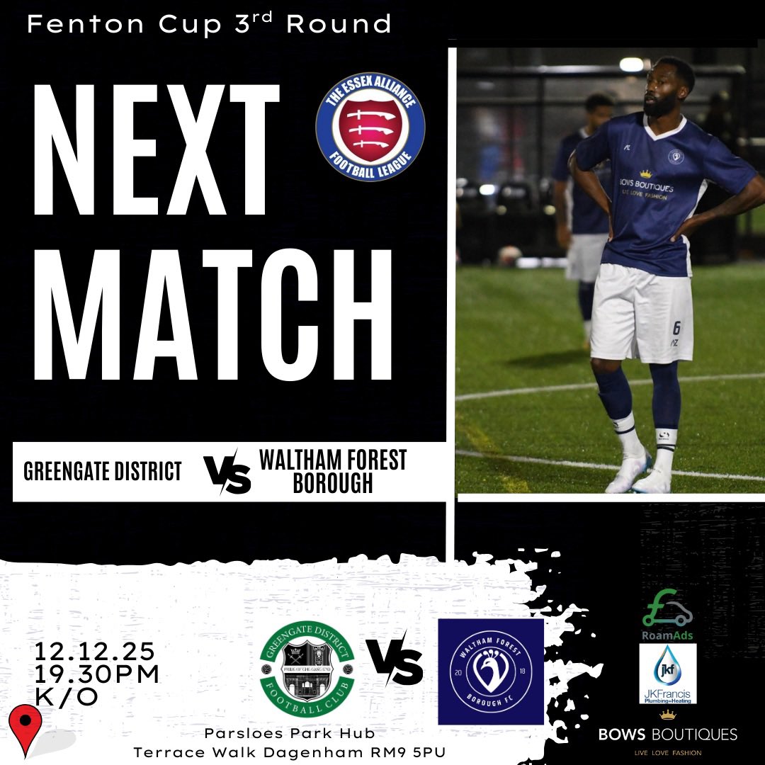 Another Cup game this evening as the Peacocks look forward to playing in the <a href="/EssexAllianceFL/">Essex Alliance FL</a> Fenton Cup 3rd Round. UTP🦚 
<a href="/Robertl75784399/">RL 🧤🧤GK Coach East London</a> <a href="/ped1980/">Peter Dudley</a> <a href="/NonLeagueCrowd/">Non League Crowds</a> <a href="/NonLeagueMaps/">Non League Maps</a> <a href="/NonLeagueHQ1/">NonLeagueHQ</a> <a href="/NL_Bible/">Non League Bible</a> <a href="/NonLeagueFeed/">NonLeague Feed</a> <a href="/NonLeagueGuys/">The Non League Promoters</a> <a href="/NonLeagueFix/">NonLeagueFixtures</a> <a href="/NL_Matters/">NonLeagueMatters</a>
