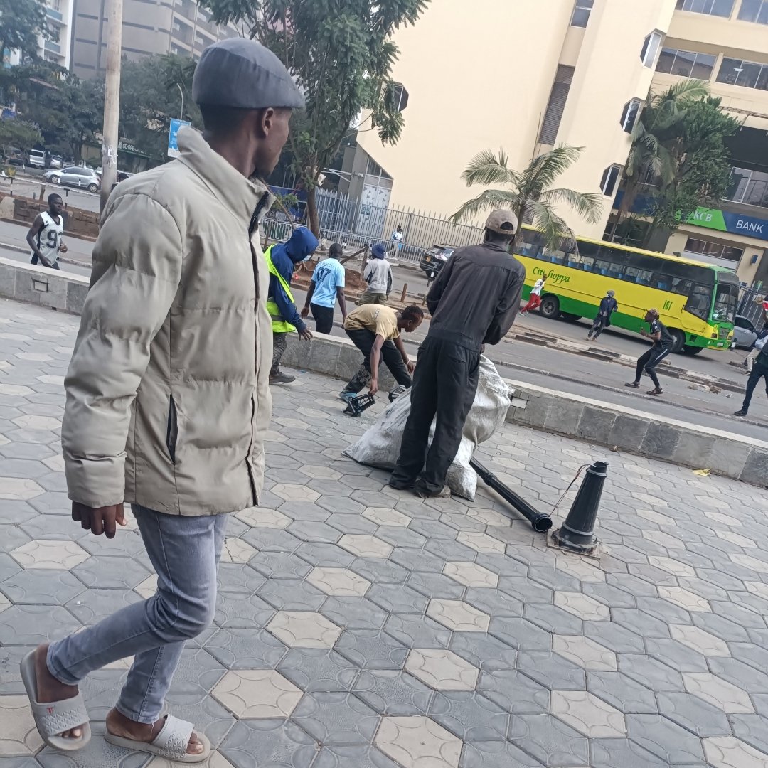 Kenyans have very bad behaviour, they have already brought it down. Those should be arrested and jailed.