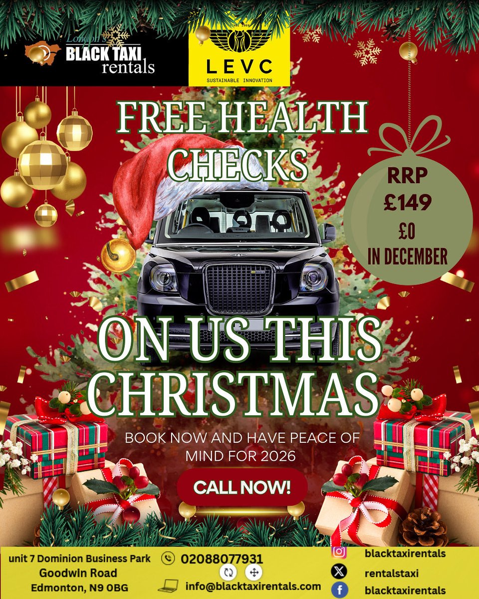 Drive smart this winter ❄️
We’re offering FREE LEVC health checks until December 31st! Don’t miss out. 💚🔧