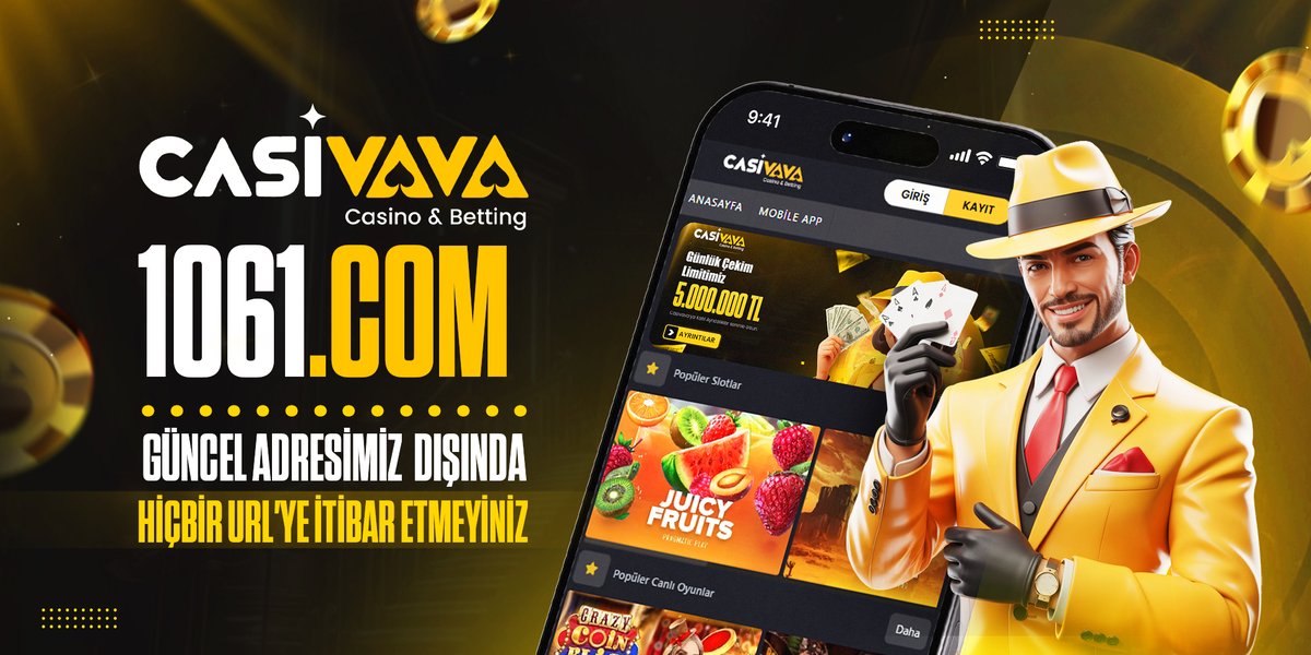 #CASİVAVA GİRİŞ ADRESİMİZ GÜNCELLENDİ   

Adres değişikliklerine takılmamak ve bonuslardan haberdar olmak için X adresimizi takipte kalınız!