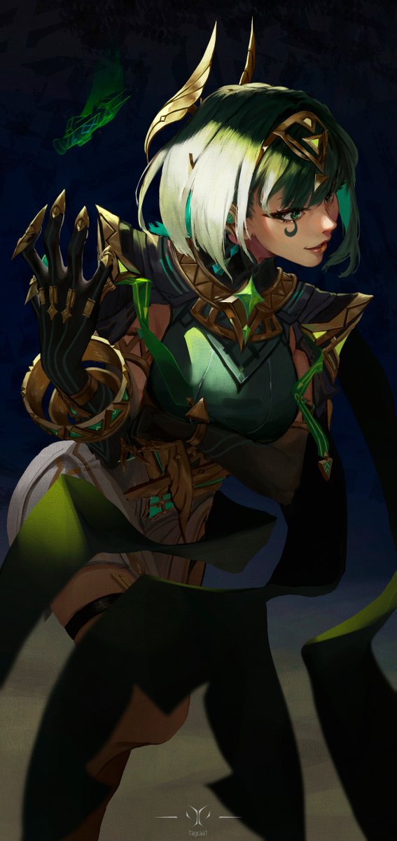 TagcaaT's tweet image. Technically Nefer's from the desert too, right? 🫰

#GenshinImpact #原神