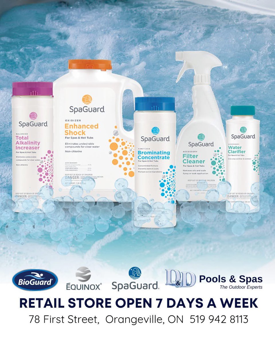 DDpoolsOville's tweet image. 🌟❄️ Keep your spa running smoothly all winter long! ❄️🌟 Visit D &amp;amp; D Pools and Spas today for all your spa needs.

Stop by and let’s get your spa ready for winter! 
📍 D &amp;amp; D Pools and Spas
78 First Street, Orangeville
📞 (519) 942-8113
d-dpools.com 

#Pools #DDPools