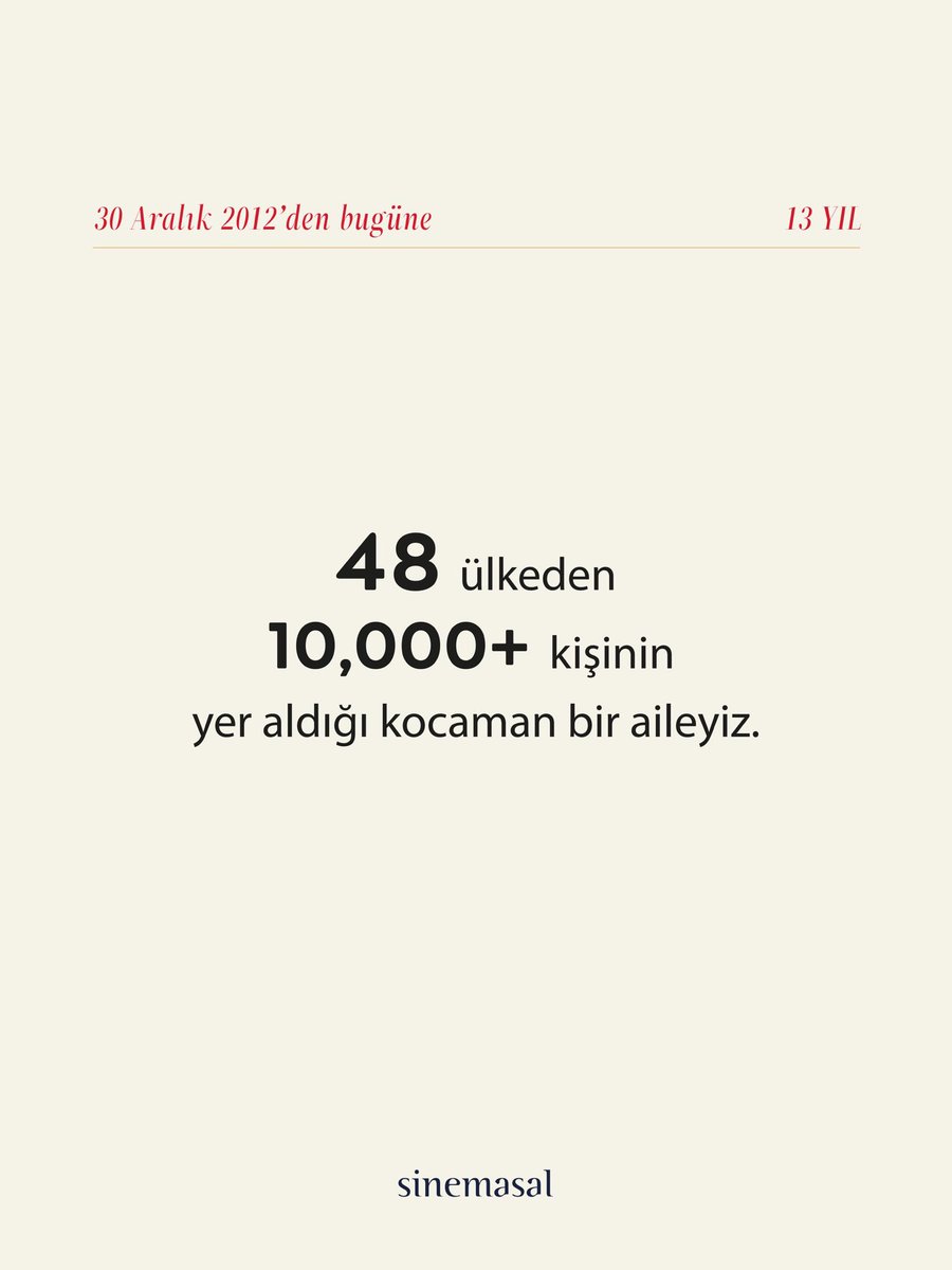 30 Aralık 2012’den bugüne - 13 YIL #pekiyaşimdi