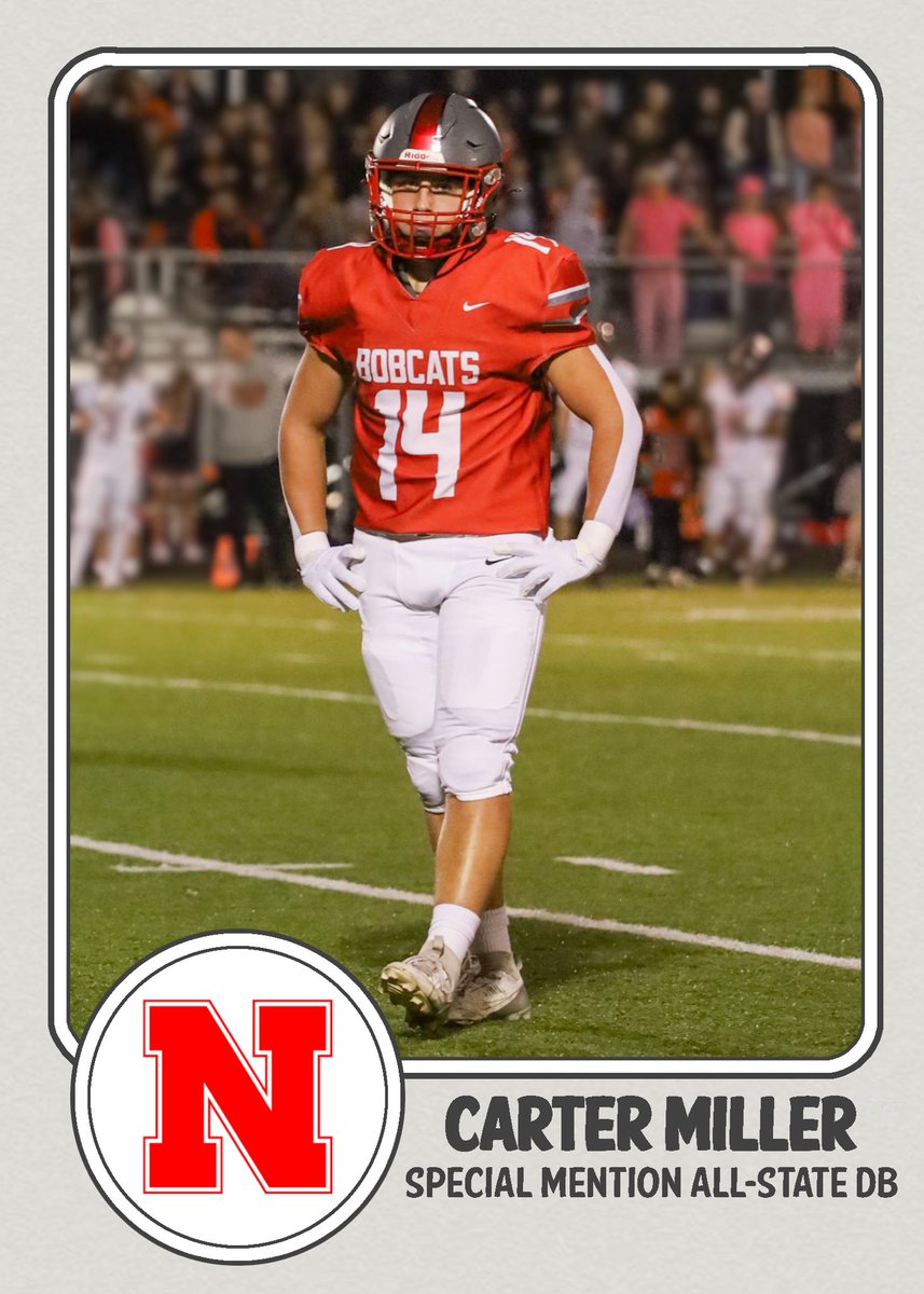 NorwayneFB's tweet image. Congratulations to our All-State award recipients!!
Ryder Ingold - 1st Team WR
Cam Hackworth - 3rd Team LB
Carter Miller - Special Mention DB