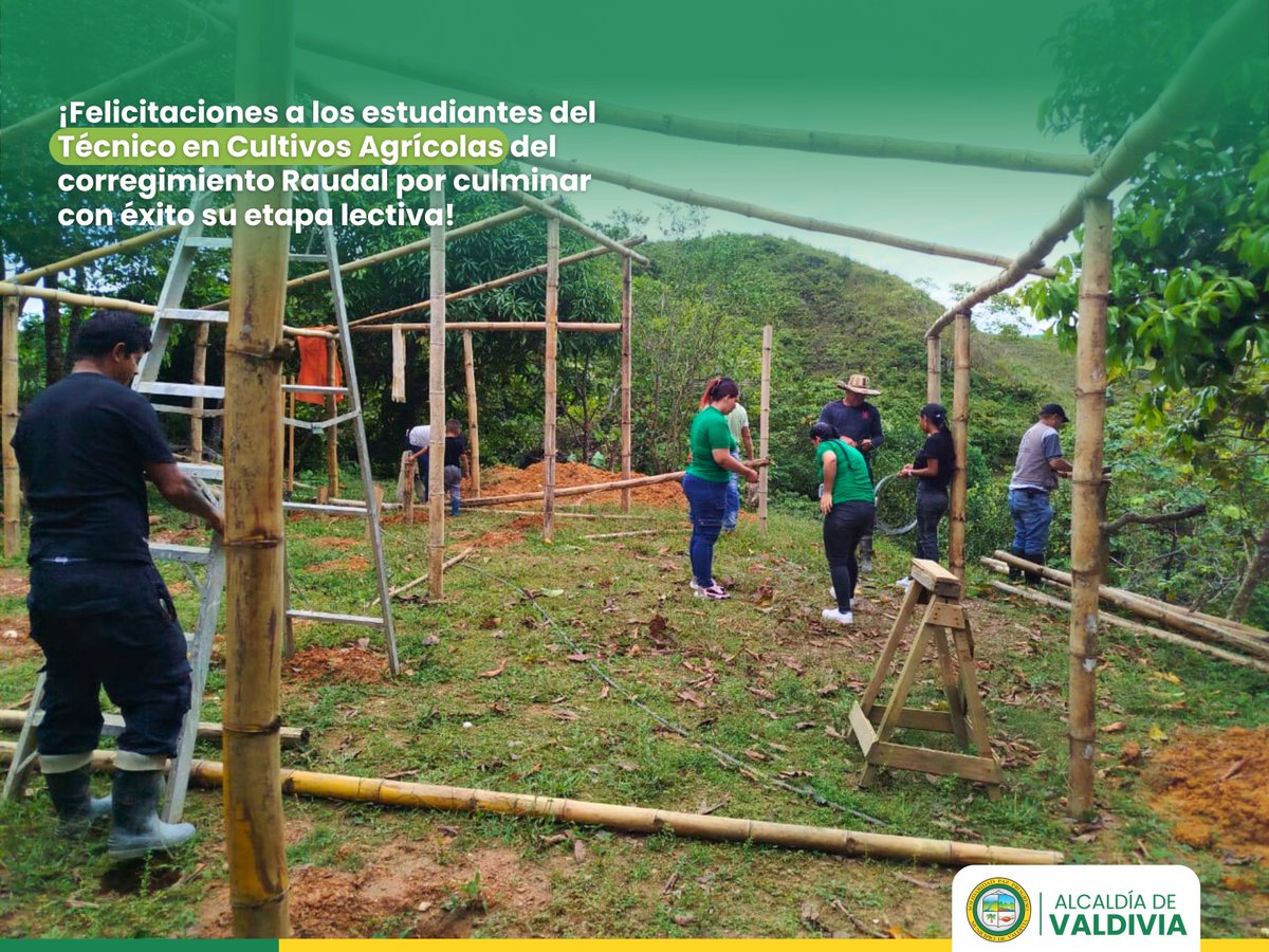 Técnico en Cultivos Agrícolas del corregimiento Raudal ¡Felicitaciones a los estudiantes del Técnico en Cultivos Agrícolas del corregimiento Raudal por culminar con éxito su etapa lectiva.🌱✨