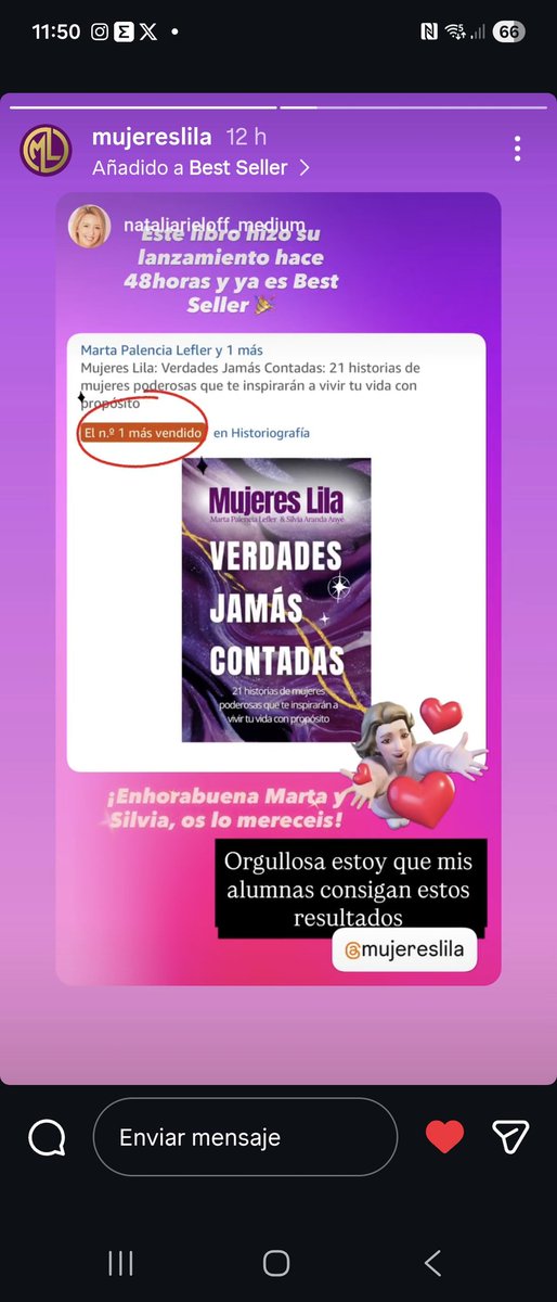 Mil gracias!💫💫💜💫💫

#mujereslila #Libro #Historia
 
<a href="/MPalenciaLefler/">Marta Palencia-Lefler</a> <a href="/silviaranda/">Silvia Aranda ✪</a>