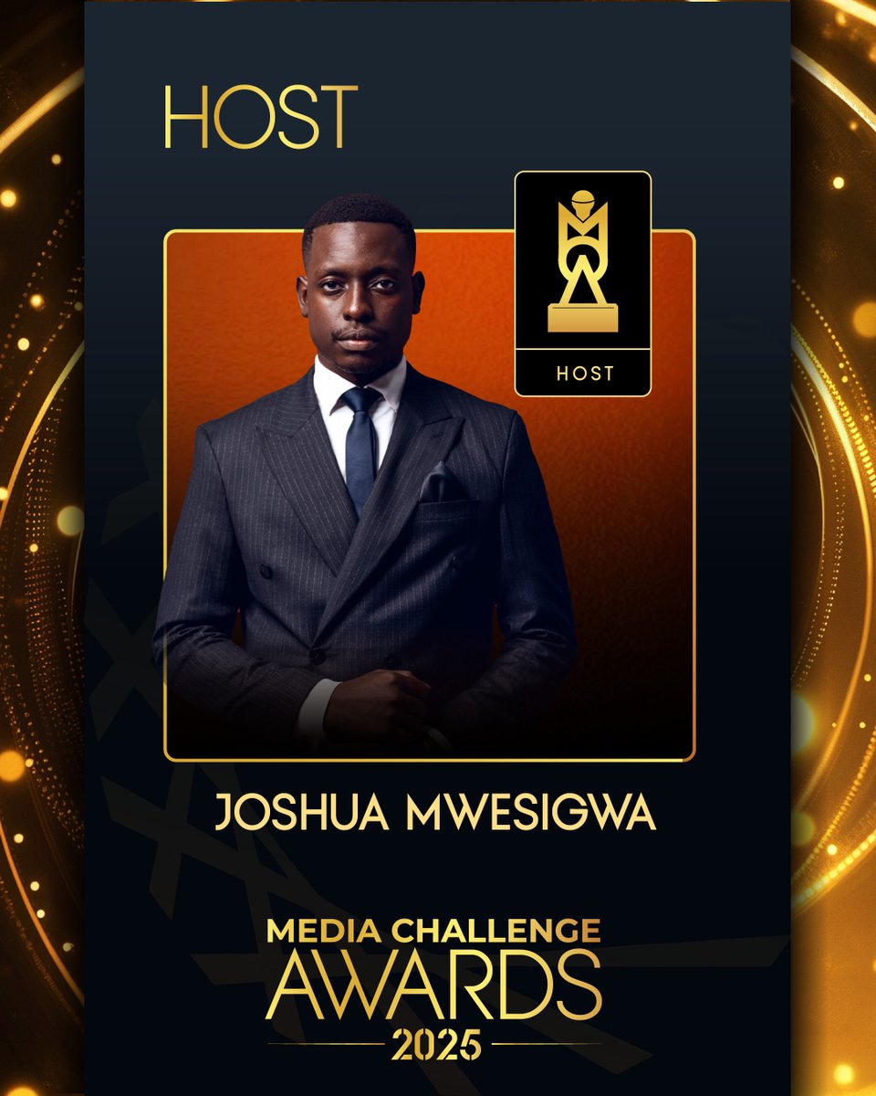 The moment you've been waiting for... 🎤

We're excited to announce Joshua Mwesigwa (<a href="/l_mwesigwa/">Mwesigwa Lumu Joshua</a>) as our 3rd host for this Sunday's black tie affair #MediaAwardsUg ! 

A true master of ceremonies who knows how to command a room &amp; keep the energy electric all night long.
