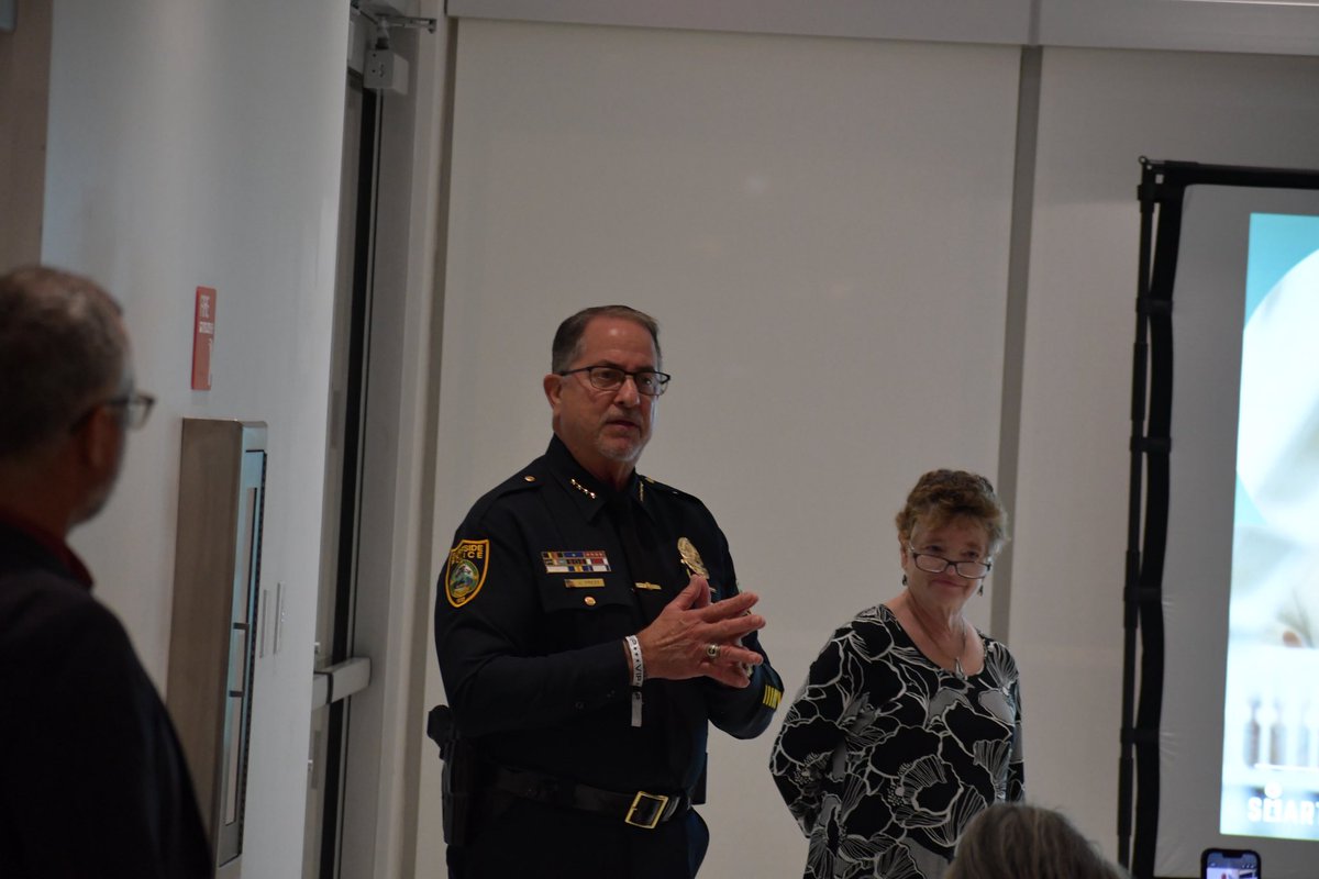 SurfsidePolice's tweet image. Surfside Police had the honor of attending a remembrance for Surfside resident, Arya Gray, who tragically lost her life due to gun violence.

The event also had a Safety Forum, where Chief Press and Ms. Hilary Feldman spoke on gun safety and preventing gun violence. 

#surfsidepd