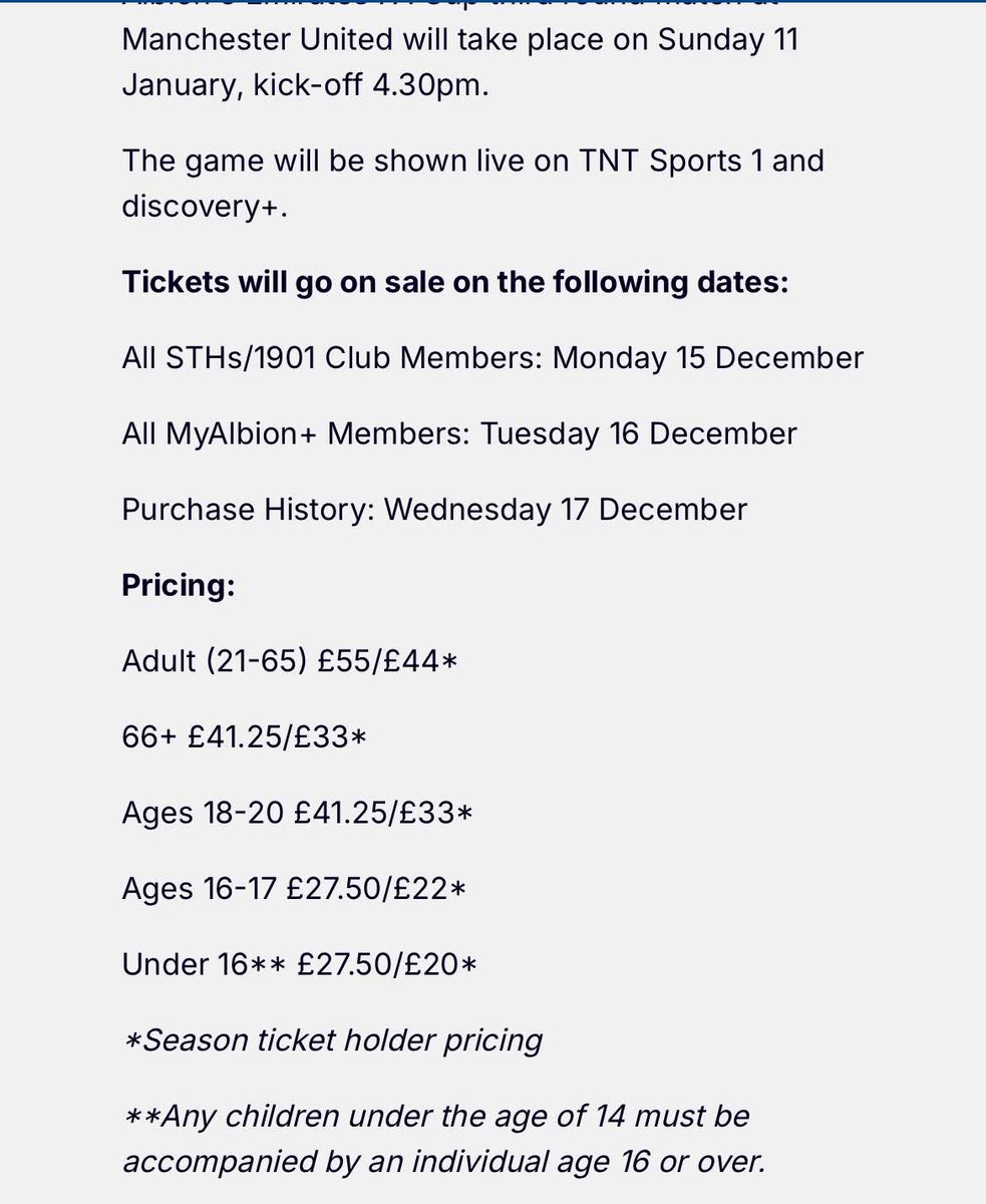 To make matters even more ridiculous.

£44/£55 for a game on tv 🧐