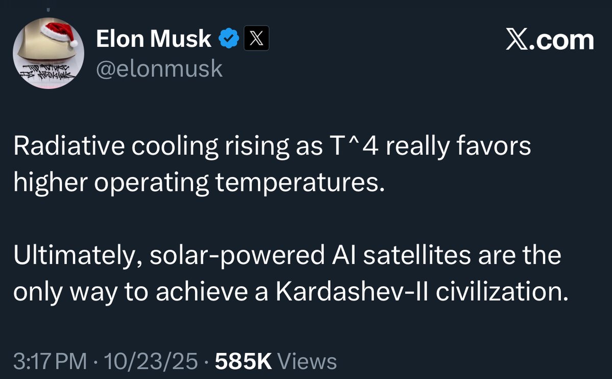 「太陽光発電AI衛星こそがカルダシェフ2世文明を実現する唯一の方法です。」