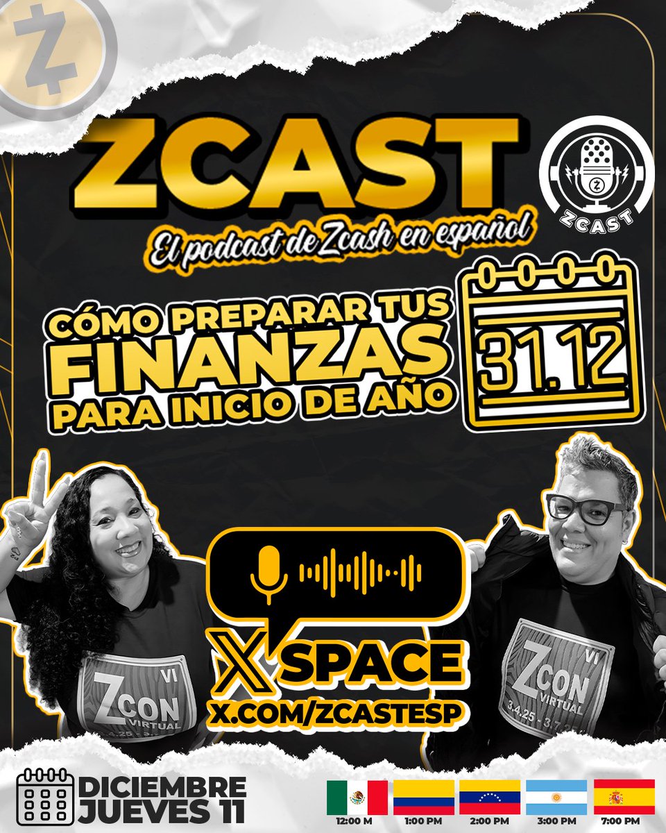 ¡Nos volvemos a escuchar!

Te invitamos a nuestro próximo #ZcastSpace, en donde estaremos conversando acerca de tips, recomendaciones, y tus sugerencias para preparar tus finanzas personales para el comienzo del año.

Únete, participa, comenta, gánate un POAP y sigue aportando a
